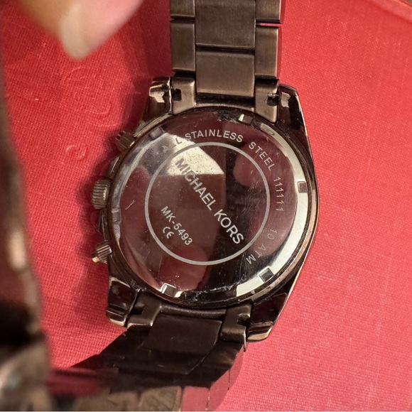 Michael Kors Women's MK5493 Brown Stainless Steel Watch- Needs New Battery - Picture 7 of 8